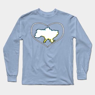 Ukrainian map Long Sleeve T-Shirt